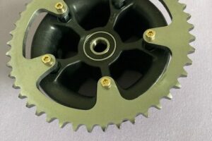 Couronnes allégées 46 dents acier ISO 6B / Lightweight ISO 6B 46T wheel sprocket (pair)