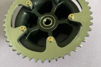 Couronnes allégées 46 dents acier ISO 6B / Lightweight ISO 6B 46T wheel sprocket (pair)